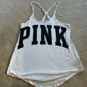 White PINK tank top